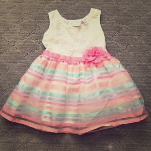 Children’s Place pastel striped dress